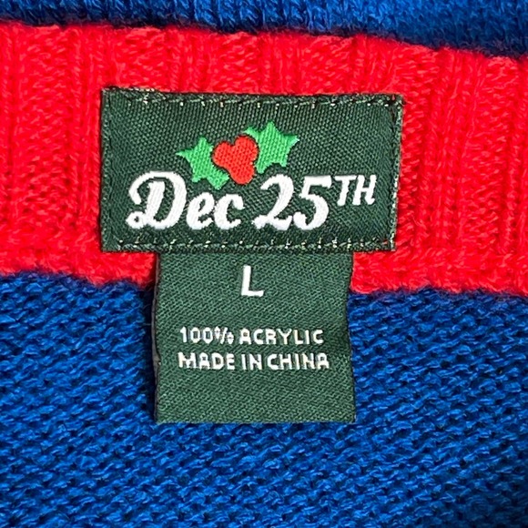 Dec 25th OH SNAP Gingerbread Man Ugly Christmas Sweater Size Large - Picture 2 of 3